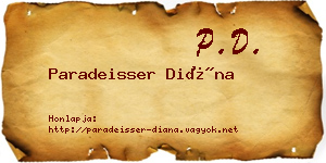 Paradeisser Diána névjegykártya